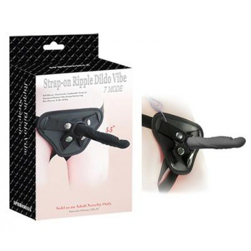 Strap-on Ripple Dildo Vibe Strap-on Ripple Dildo Vibe